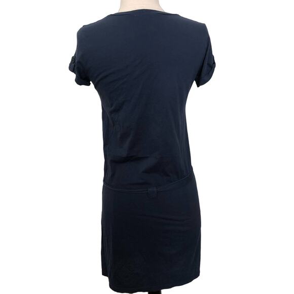 C&C California Navy Blue Pima Cotton T-shirt dress - Picture 4 of 6